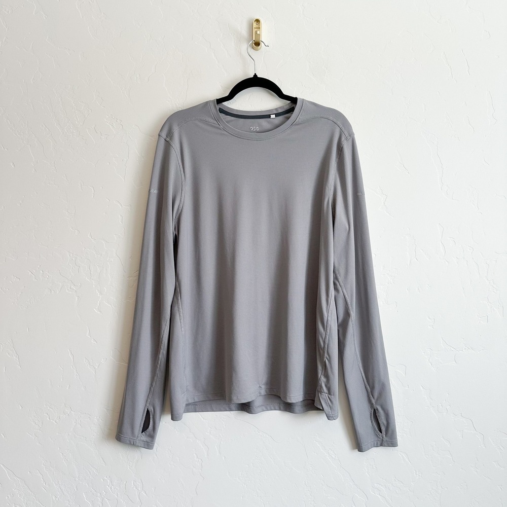 DSG | Performance Grid Knit Long Sleeve Training Shirt in Heather Gray